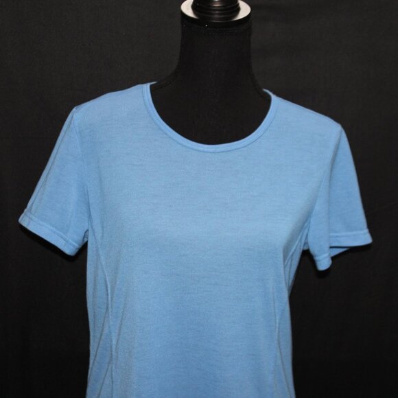 North Face Vapor Wick Blue Knit Top - Picture 2 of 12